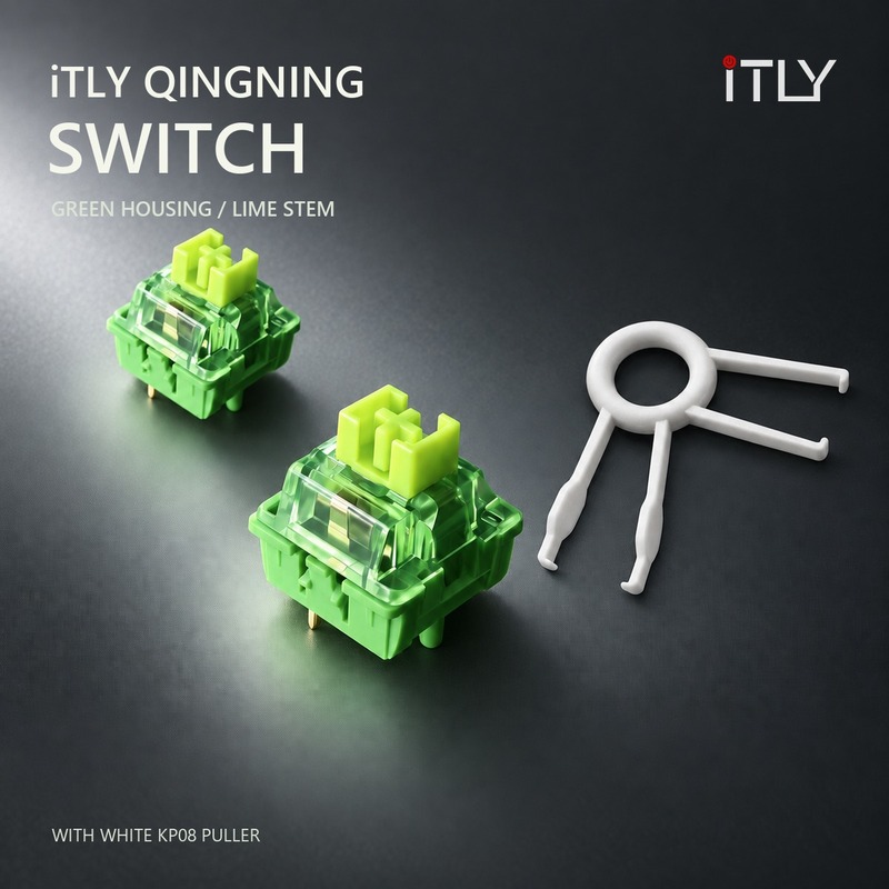 Silent Switch Mechanical Keyboard - iTLY QingNing Lime Silent Linear Switches