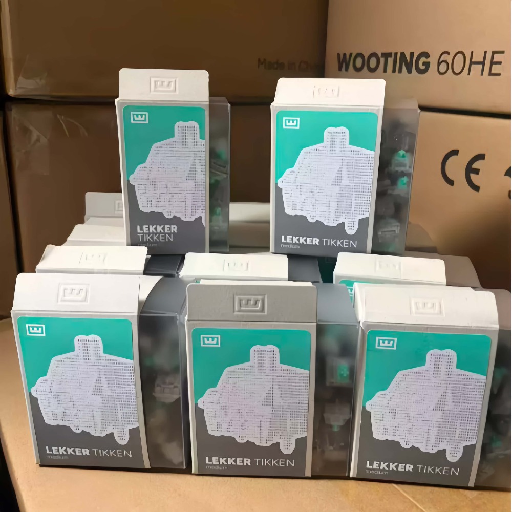 Hall Effect Magnetic Switch Keyboard - For Wooting 60HE Lekker Tikken Medium/Light