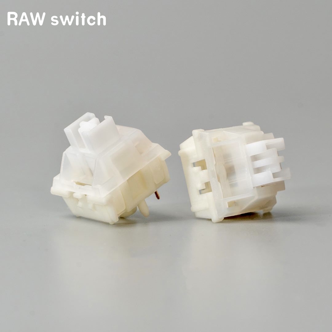 Keyboard Switch Lubed Linear 45G - KeyGeek Switch RAW 45g Linear Switches