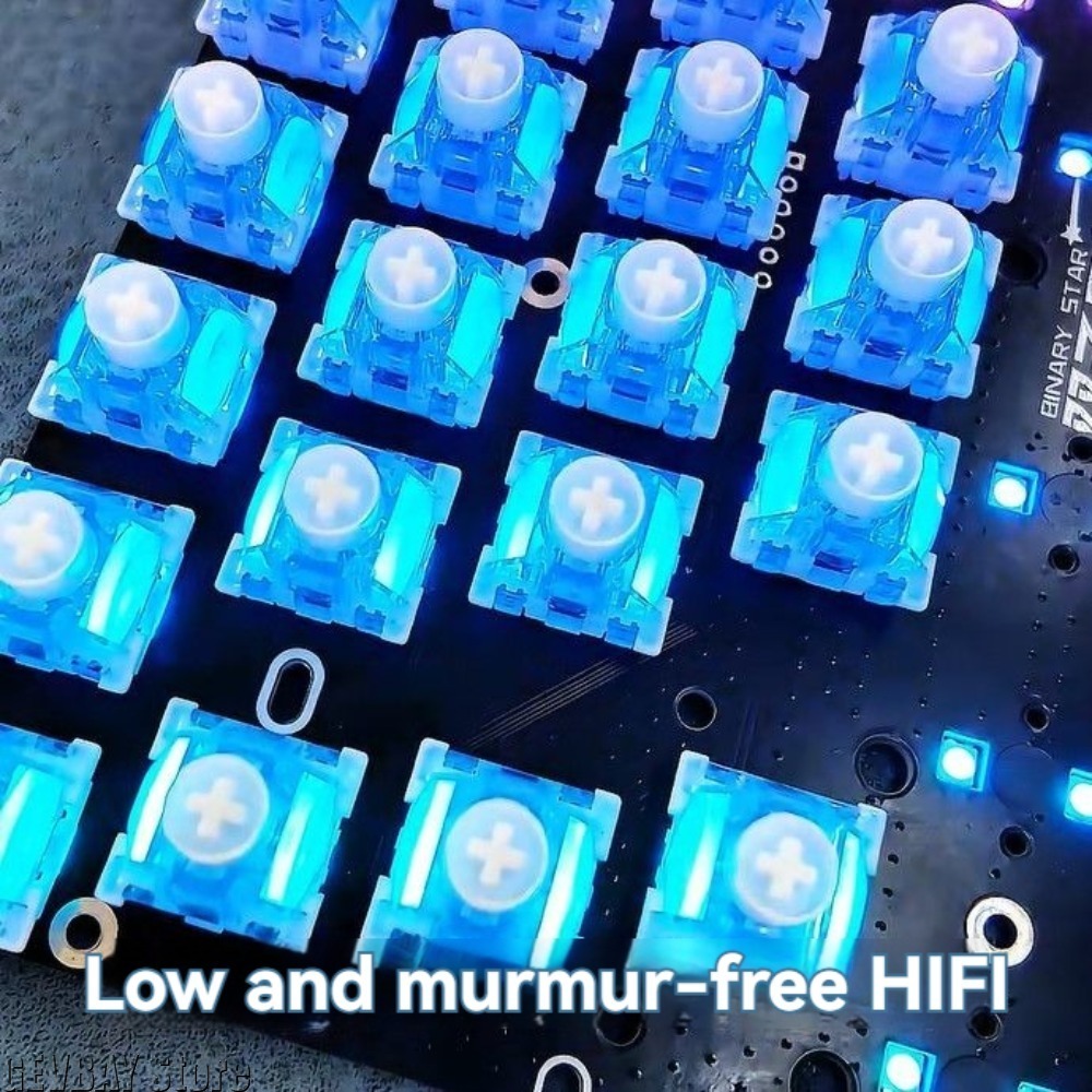 Keyboard Switch Lubed Linear 45G - Magnetic Switch Unionwell BingYao Ice Shine
