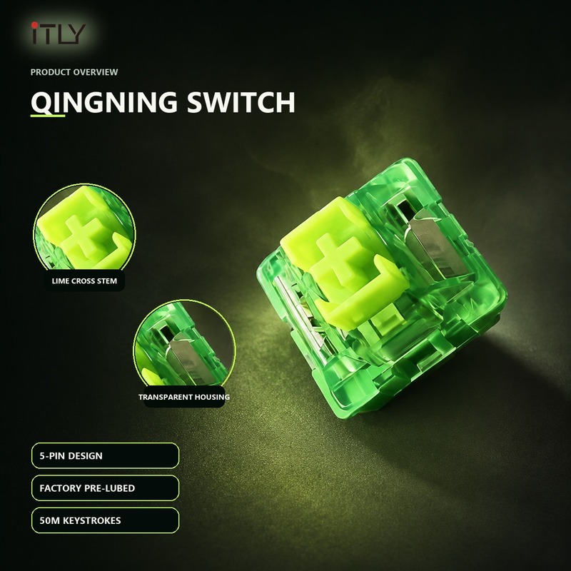 iTLY QingNing Lime Silent Line - đánh giá và giá Silent Switch Mechanical Keyboard