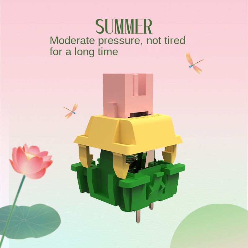 Outemu Lotus Switch 45g Linear - đánh giá và giá Keyboard Switch Lubed Linear 45G