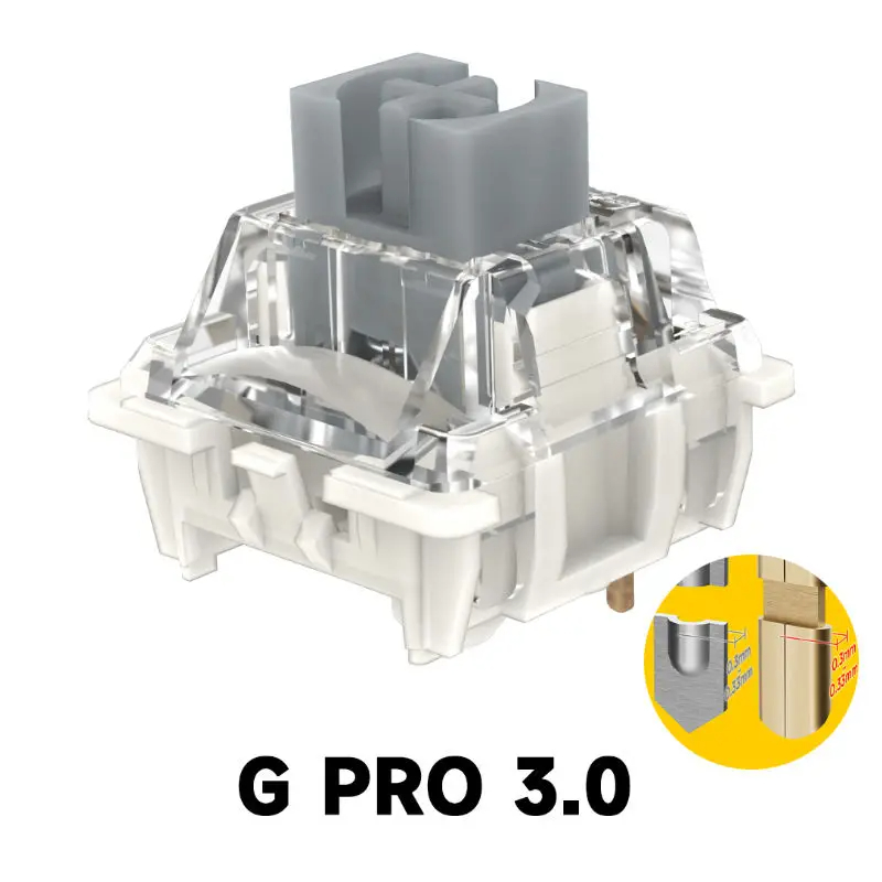 Gateron Pro 3.0 V3 Switch 3pin - đánh giá và giá Gateron Switch Linear Tactile