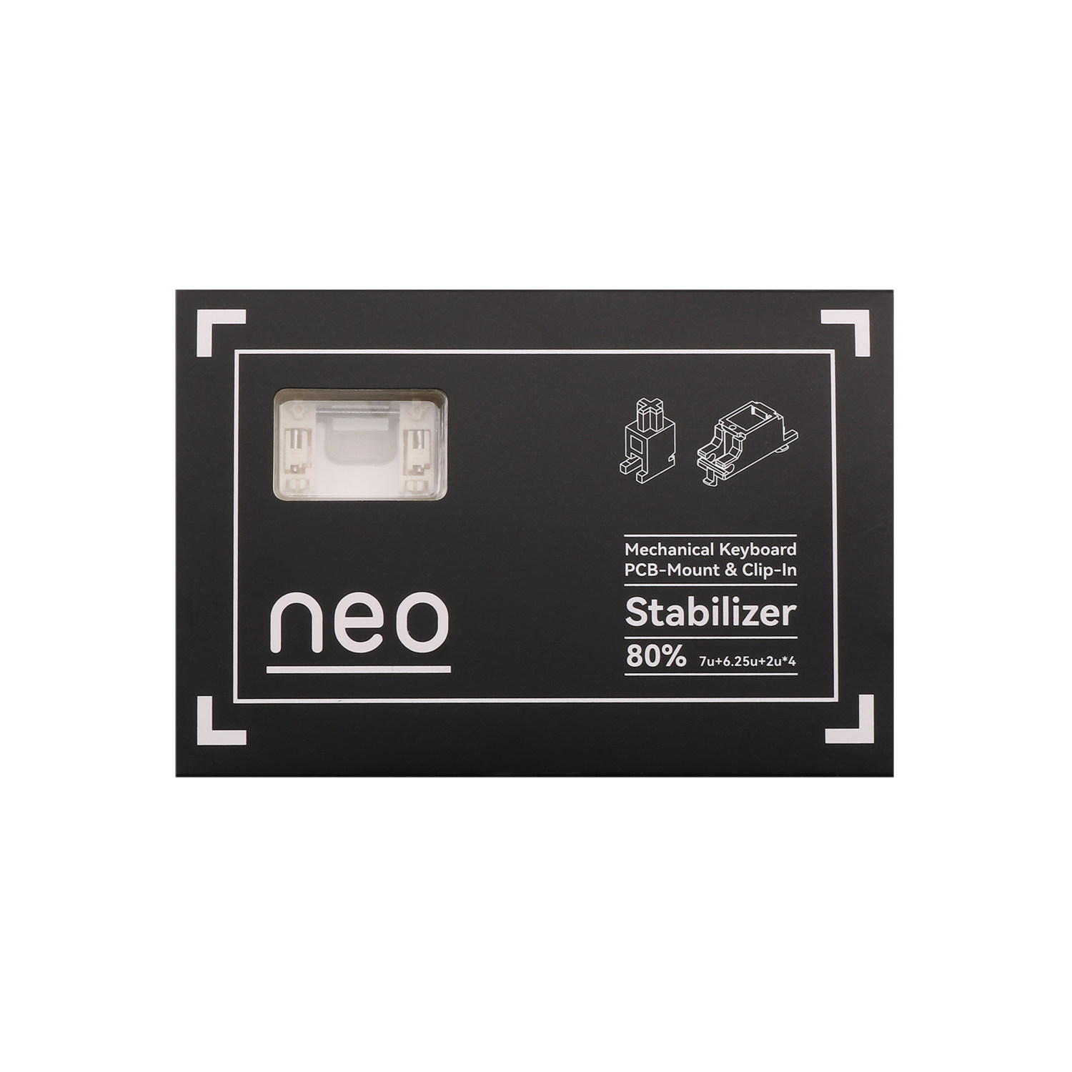 NEO X QK PCB Mount Stabilizer  - đánh giá và giá Keyboard Stabilizer Screw In