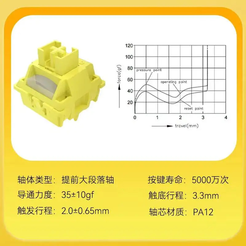 OUTEMU Pear Switch HP Tactile  - đánh giá và giá Hot Swap Keyboard Switch 5 Pin