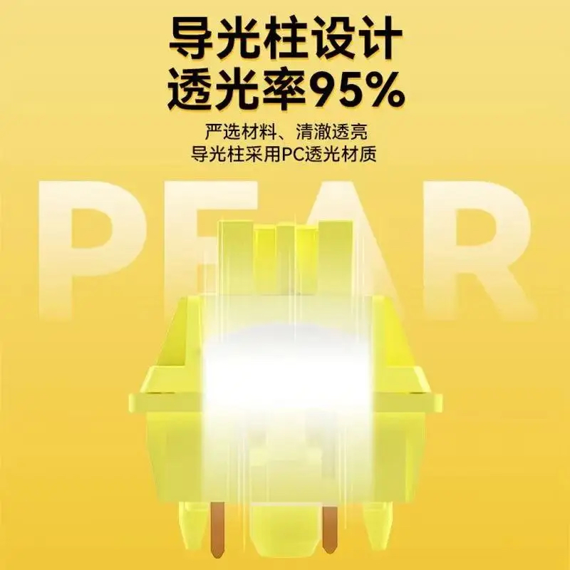 OUTEMU Pear Switch HP Tactile  - đánh giá và giá Hot Swap Keyboard Switch 5 Pin
