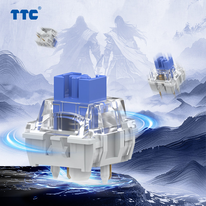 TTC Brother V2 Tactile Clicky  - đánh giá và giá Hot Swap Keyboard Switch 5 Pin