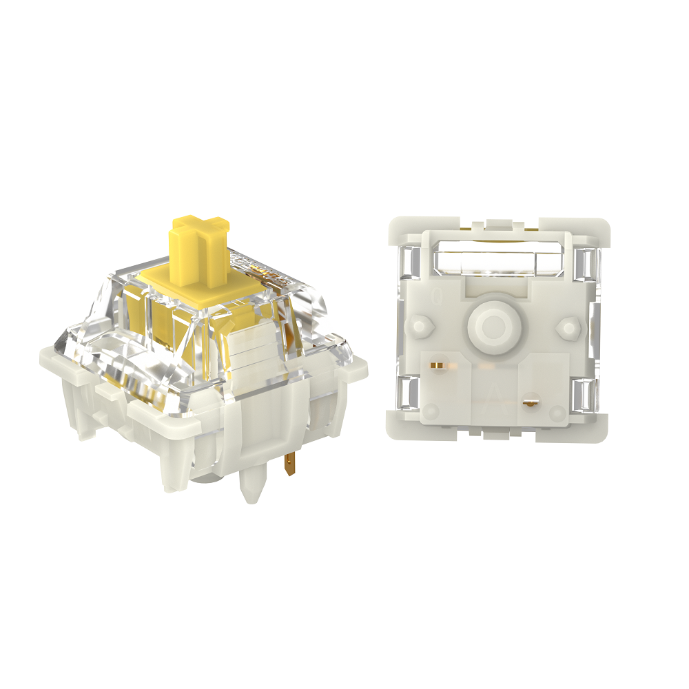 Công tắc Gateron White Yellow  - đánh giá và giá Gateron Switch Linear Tactile