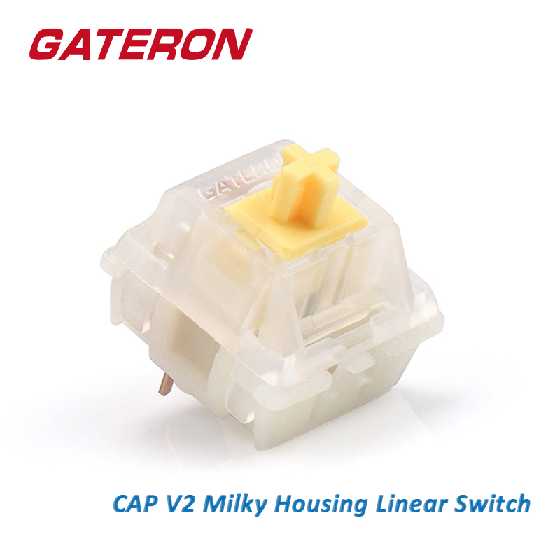 GATERON CAP Màu Vàng Sữa Tuyến - đánh giá và giá Hot Swap Keyboard Switch 5 Pin
