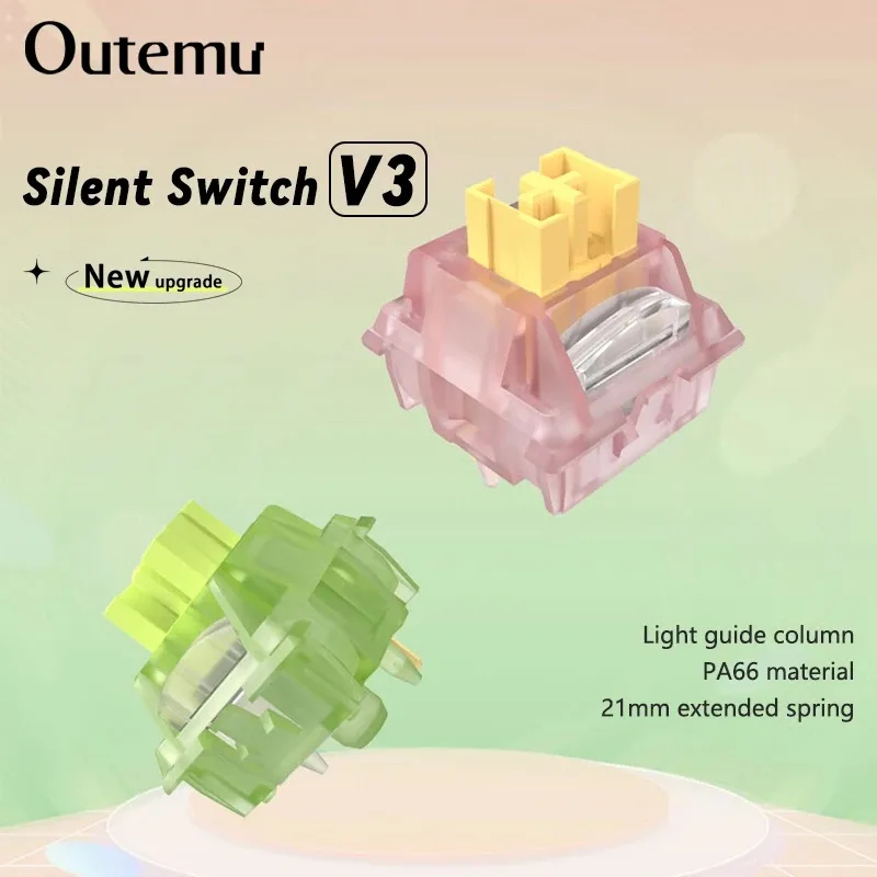 Outemu Silent Peach V3 Switch  - đánh giá và giá Hot Swap Keyboard Switch 5 Pin