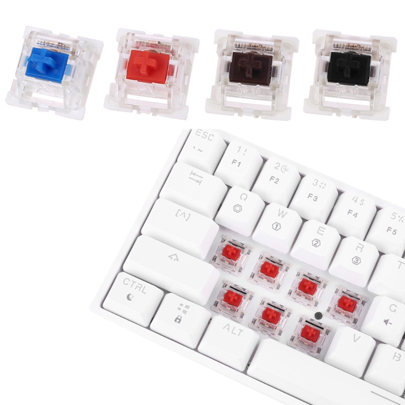 Outemu 3Pin Switches black red - đánh giá và giá Cherry Mx Switch Blue Brown Red