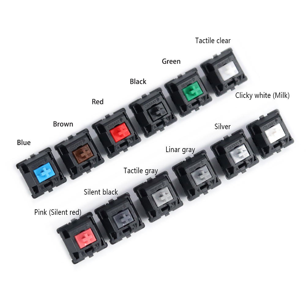 Ban Đầu MX Cherry Công Tắc Cơ  - đánh giá và giá Cherry Mx Switch Blue Brown Red