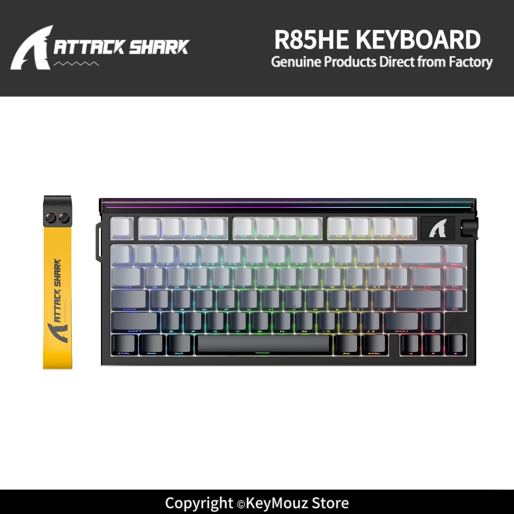 ATTACK SHARK R85HE Hybrid Axis - đánh giá và giá Hall Effect Magnetic Switch Keyboard