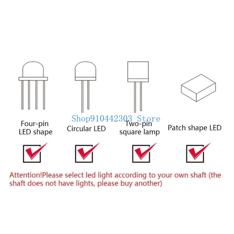 Công tắc chơi game 652F RGB Cô - đánh giá và giá Mechanical Keyboard Switch Set 110Pcs